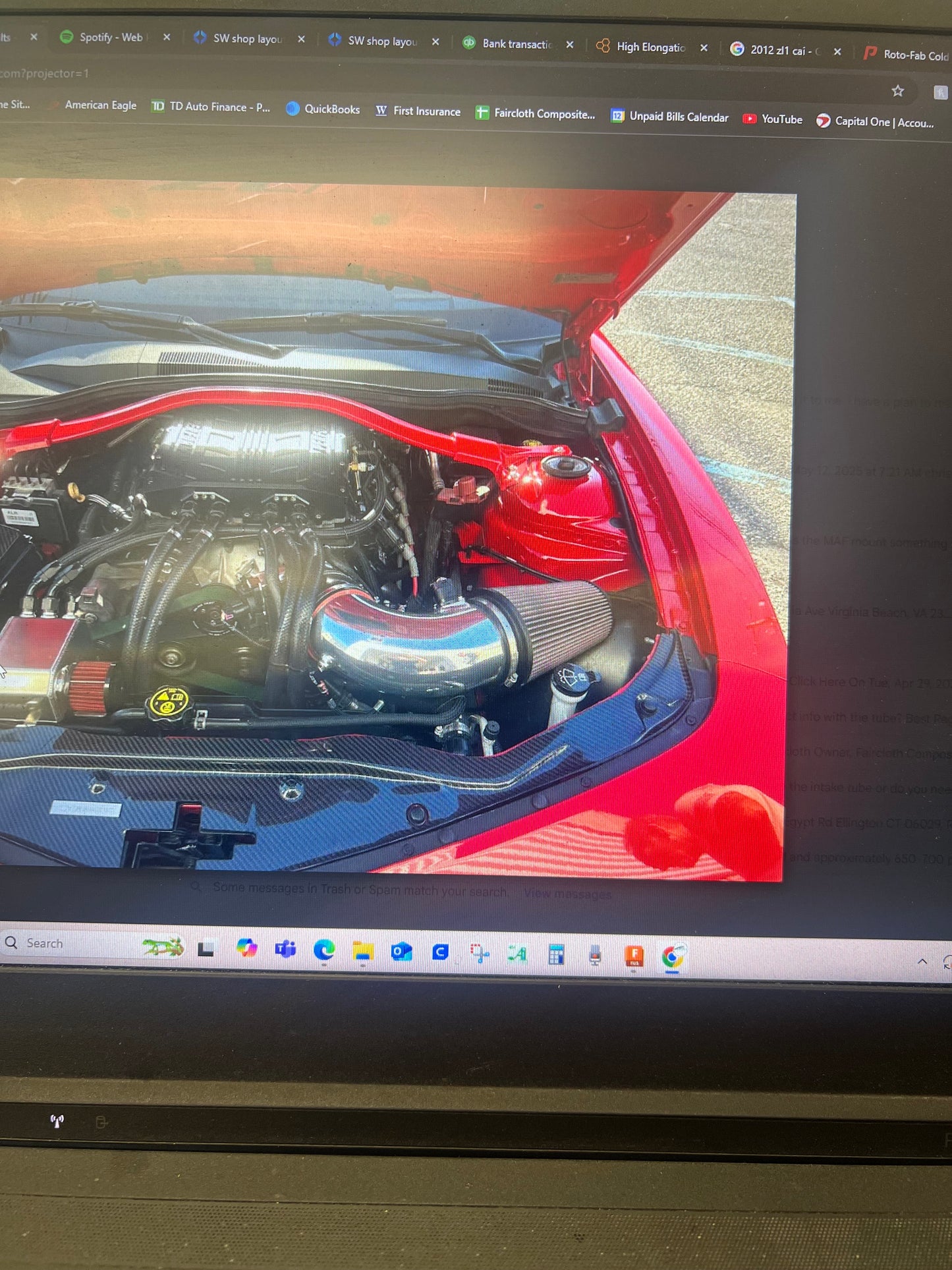 5" ZL1 Intake tube