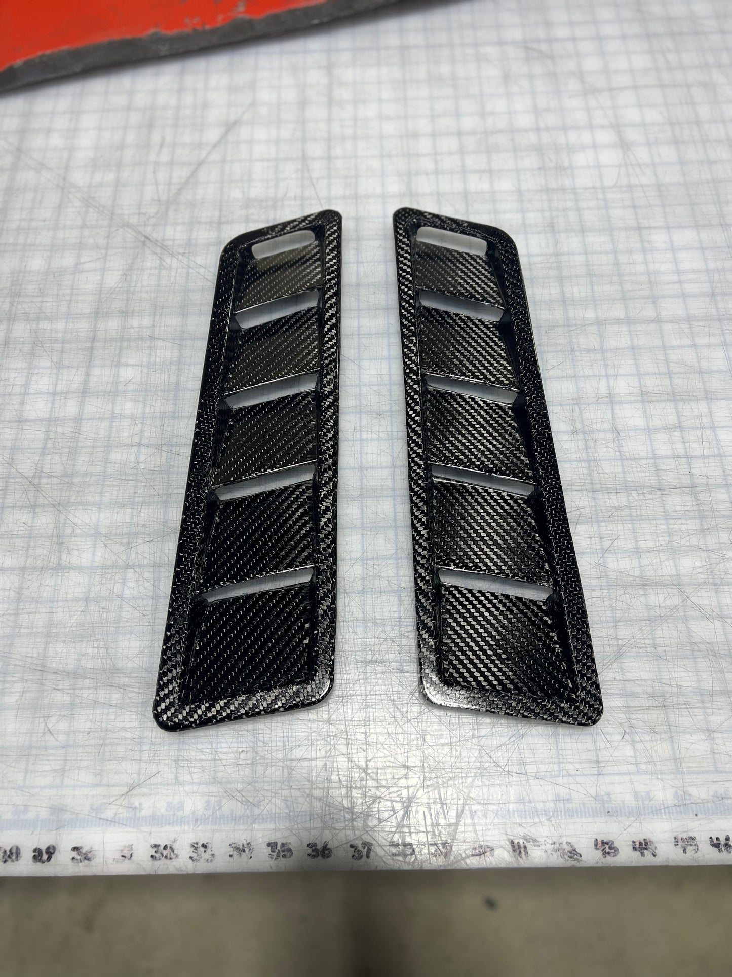 Carbon louvers