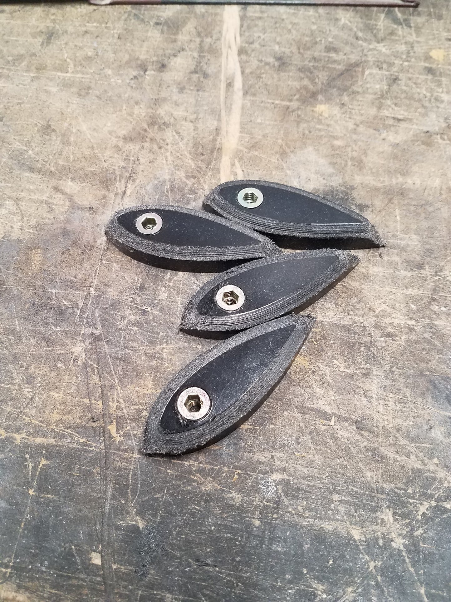 splitter scuff pads, skid pucks